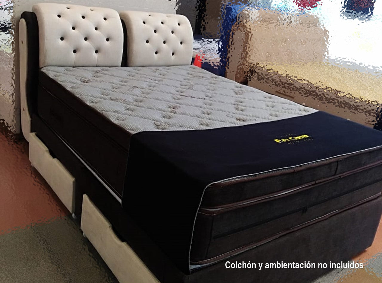 Cama Cojines con Cajones